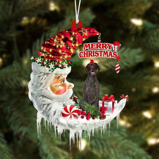 German Shorthaired Pointer On The Moon Merry Christmas Hanging Ornament, Christmas Gift, Christmas Tree Decorations, Christmas Ornament 2023