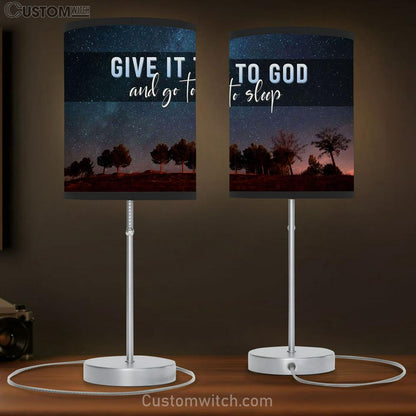 Give It To God And Go To Sleep Table Lamb Prints - Religious Wall Decor - Christian Table Lamb Gift