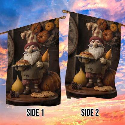 Gnome's Winter Delight With A Hint Of Santa Flag, Christmas Garden Flag, Home Decor Accessories, Christmas Outdoor Decor Ideas