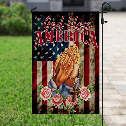 God Bless America Jesus Christian Prayer Flag, Outdoor Christian House Flag, Christian Flag, Scripture Flag, Garden Banner
