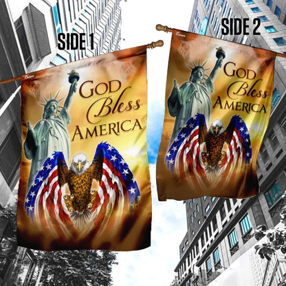 God Bless America Jesus US Flag, Outdoor Christian House Flag, Christian Flag, Scripture Flag, Garden Banner