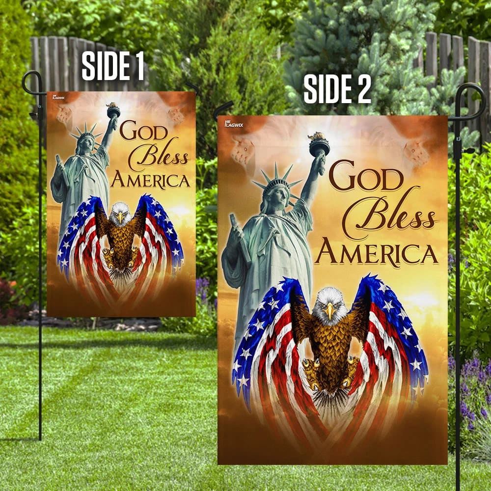 God Bless America Jesus US Flag, Outdoor Christian House Flag, Christian Flag, Scripture Flag, Garden Banner
