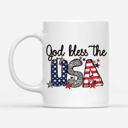 God Bless The Usa Coffee Mug, Christian Mug, Bible Mug, Faith Gift, Encouragement Gift