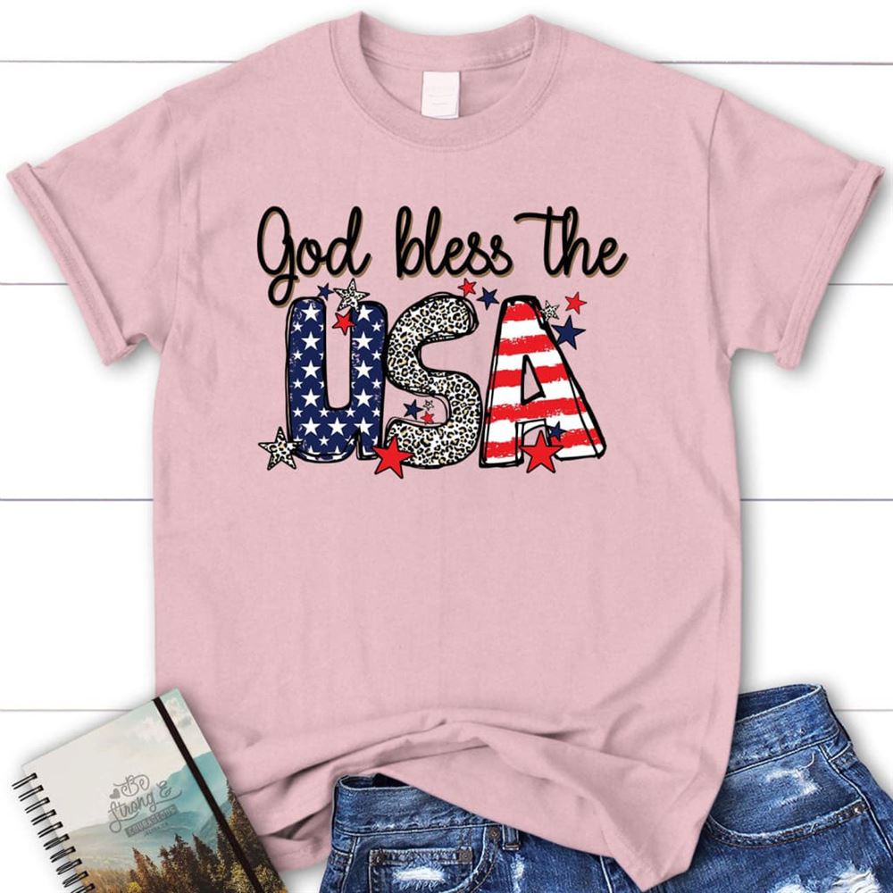 God Bless The Usa T Shirt, Blessed T Shirt, Bible T shirt, T shirt Women