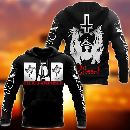 God Blessed Christian Man Of God My Hero God 3D Hoodie For Man And Women, Jesus Printed 3D Hoodie