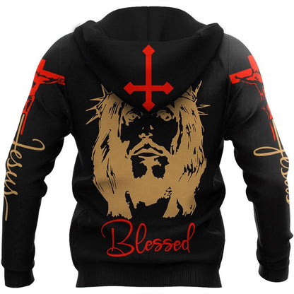 God Blessed Dad Christian Man Of God My Hero God 3D Hoodie For Man And Women, Jesus Printed 3D Hoodie
