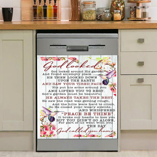 God Called You Home Dishwasher Cover, Christian Dishwasher Stickers, Religious Kitchen Decor