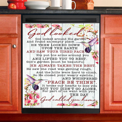 God Called You Home Dishwasher Cover, Christian Dishwasher Stickers, Religious Kitchen Decor