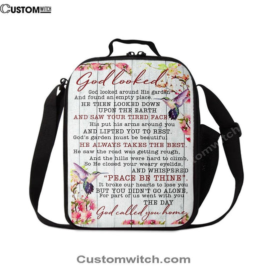 God Called You Home Lunch Bag, Christian Lunch Bag, Religious Lunch Box For School, Picnic
