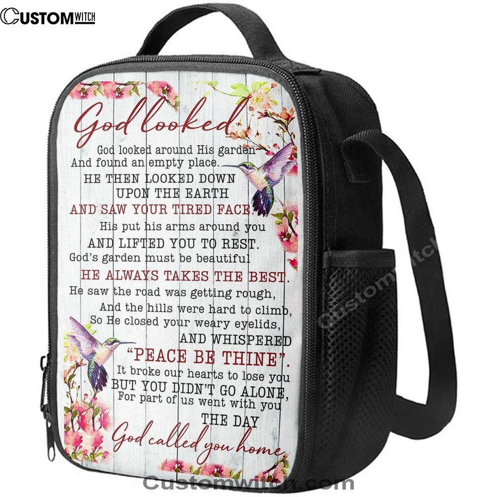 God Called You Home Lunch Bag, Christian Lunch Bag, Religious Lunch Box For School, Picnic