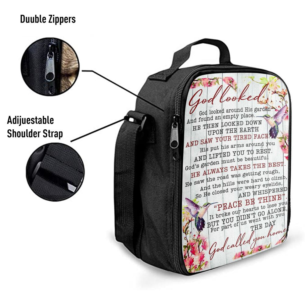 God Called You Home Lunch Bag, Christian Lunch Bag, Religious Lunch Box For School, Picnic