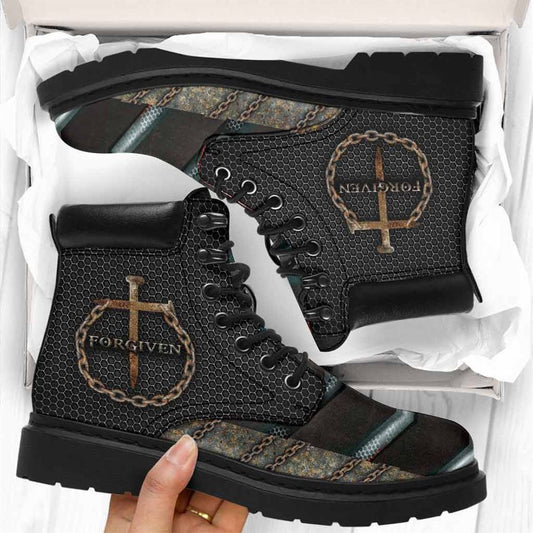 God Forgiven Boots, Christian Lifestyle Boots, Bible Verse Boots, Christian Apparel Boots