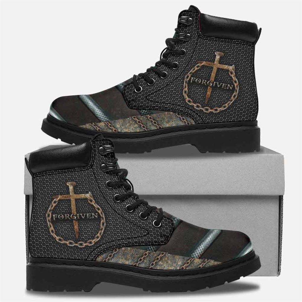 God Forgiven Boots, Christian Lifestyle Boots, Bible Verse Boots, Christian Apparel Boots