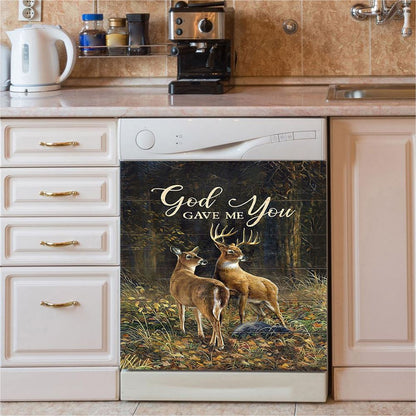 God Gave Me You Dishwasher Cover, Bible Verse Dishwasher Stickers, Christian Inspirational Kitchen Decor