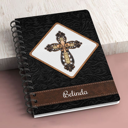 God Grant Me The Serenity To Accept The Things I Cannot Change Personalized Spiral Notebook, Scripture Gifts For Christian
