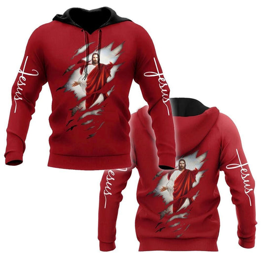 God In My Blood God 3D Hoodie For Man And Women, Jesus Printed 3D Hoodie