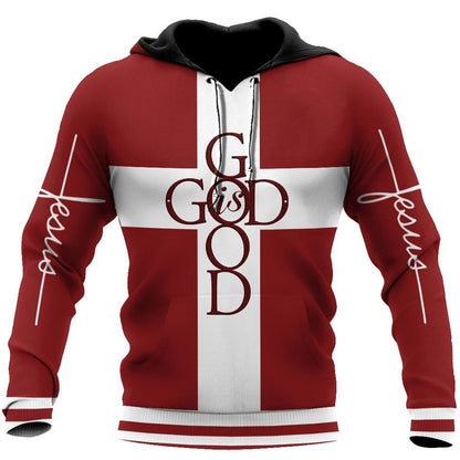 God Is Good God 3D Hoodie For Man And Women, Jesus Printed 3D Hoodie