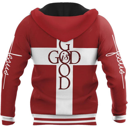 God Is Good God 3D Hoodie For Man And Women, Jesus Printed 3D Hoodie
