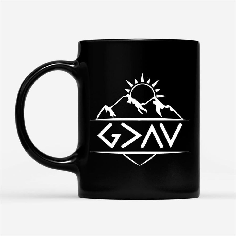 God Is Greater Than The Highs And The Lows Coffee Mug, Christian Mug, Bible Mug, Faith Gift, Encouragement Gift