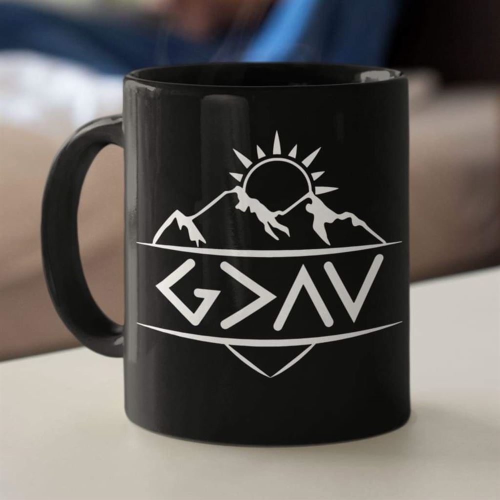 God Is Greater Than The Highs And The Lows Coffee Mug, Christian Mug, Bible Mug, Faith Gift, Encouragement Gift