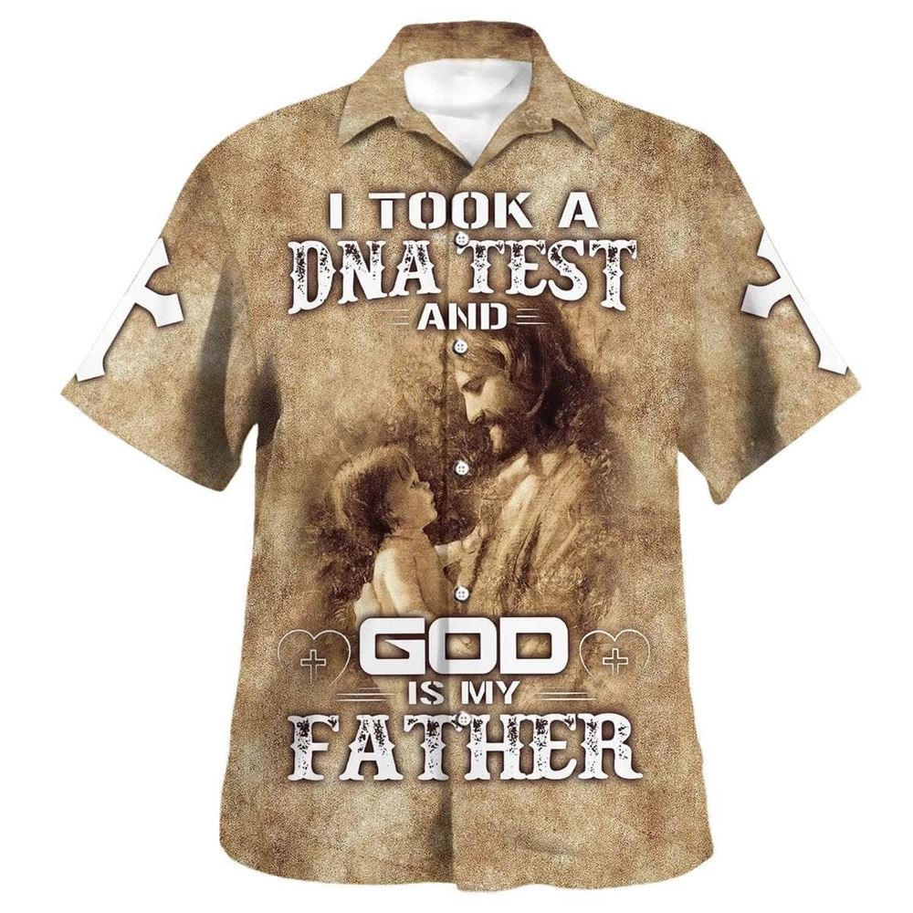 God Is My Father Jesus And Baby Hawaiian Shirt For Men, Christian Hawaiian Shirt, Gift For Christian