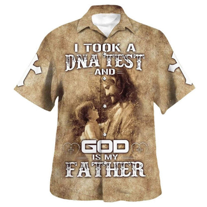 God Is My Father Jesus And Baby Hawaiian Shirt For Men, Christian Hawaiian Shirt, Gift For Christian