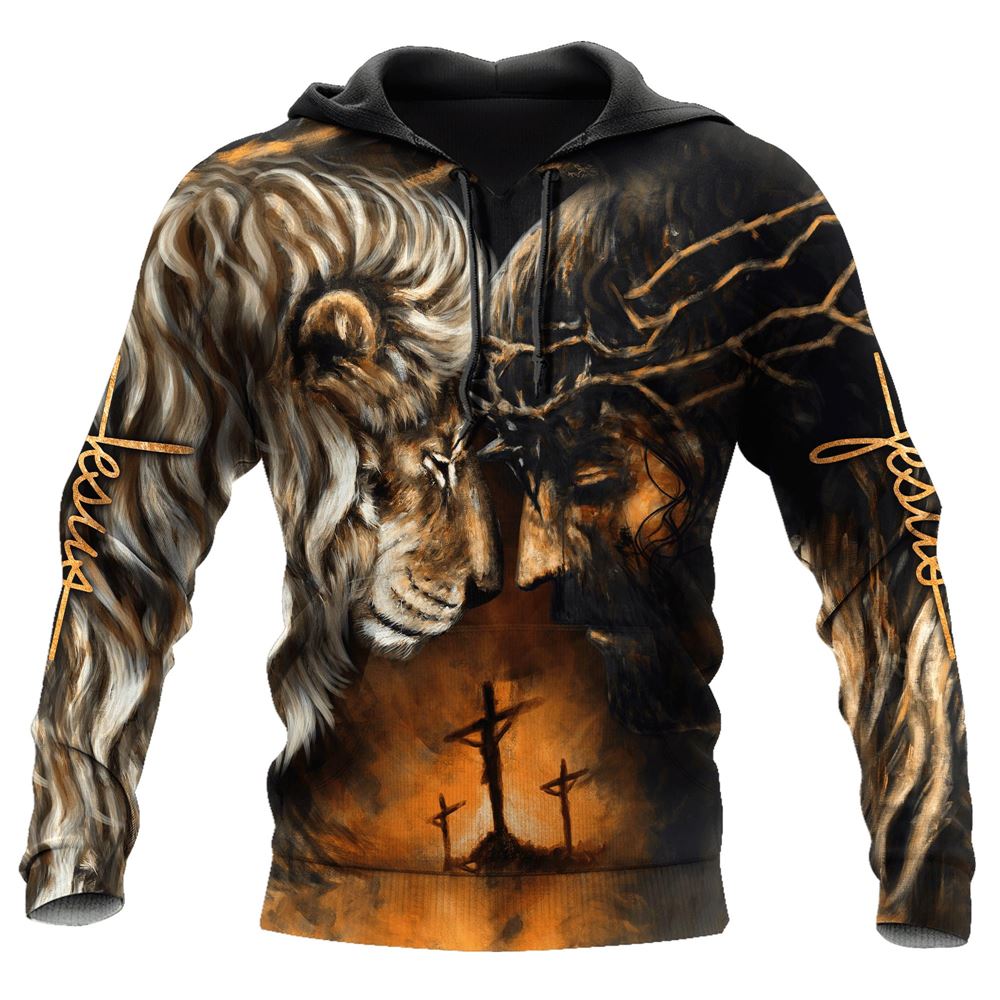 God Is Strength Lion Is Power God 3D Hoodie For Man And Women, Jesus Printed 3D Hoodie