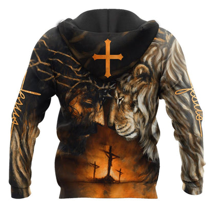 God Is Strength Lion Is Power God 3D Hoodie For Man And Women, Jesus Printed 3D Hoodie