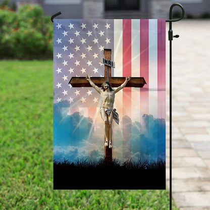 God Jesus He Died For Me I Live For Him Flag, Outdoor Christian House Flag, Christian Flag, Scripture Flag, Garden Banner