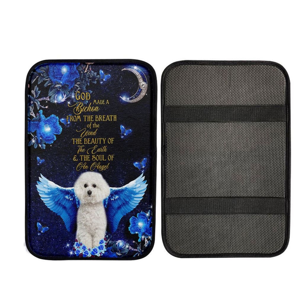 God Made A Bithchon Car Center Console Cover, Religious Car Interior Accessories