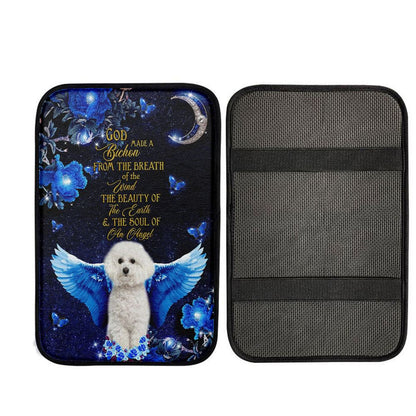 God Made A Bithchon Car Center Console Cover, Religious Car Interior Accessories