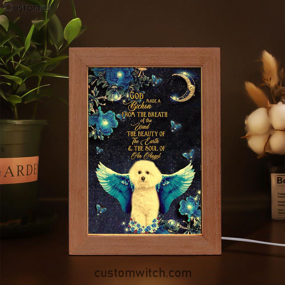 God Made A Bithchon Frame Lamp Art - Christian Frame Lamp - Religious Gifts Night Light