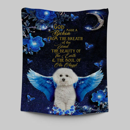 God Made A Bithchon Tapestry Wall Art - Christian Wall Tapestry - Religious Tapestries Wall Hanging Prints