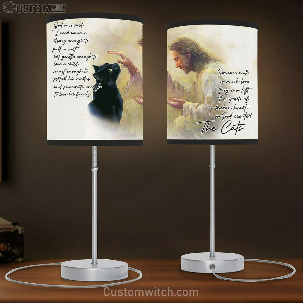 God Once Said The Cat Table Lamb Gift - Christian Wall Table Lamb - Scripture Table Lamb Prints
