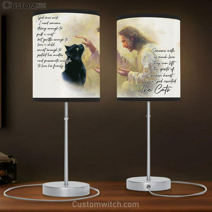God Once Said The Cat Table Lamb Gift - Christian Wall Table Lamb - Scripture Table Lamb Prints