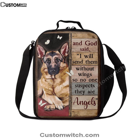 God Said I Will Send Them Without Wings So No One Suspects They Are Angels Lunch Bag, Christian Lunch Bag, Religious Lunch Box For School, Picnic