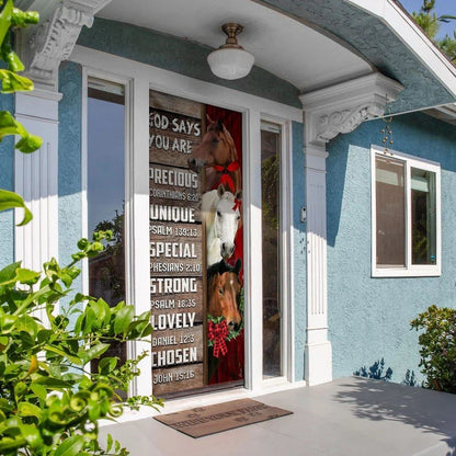 God Says You Are Horses Door Cover, Christian Door Decor, Door Christian Church, Christian Door Plaques