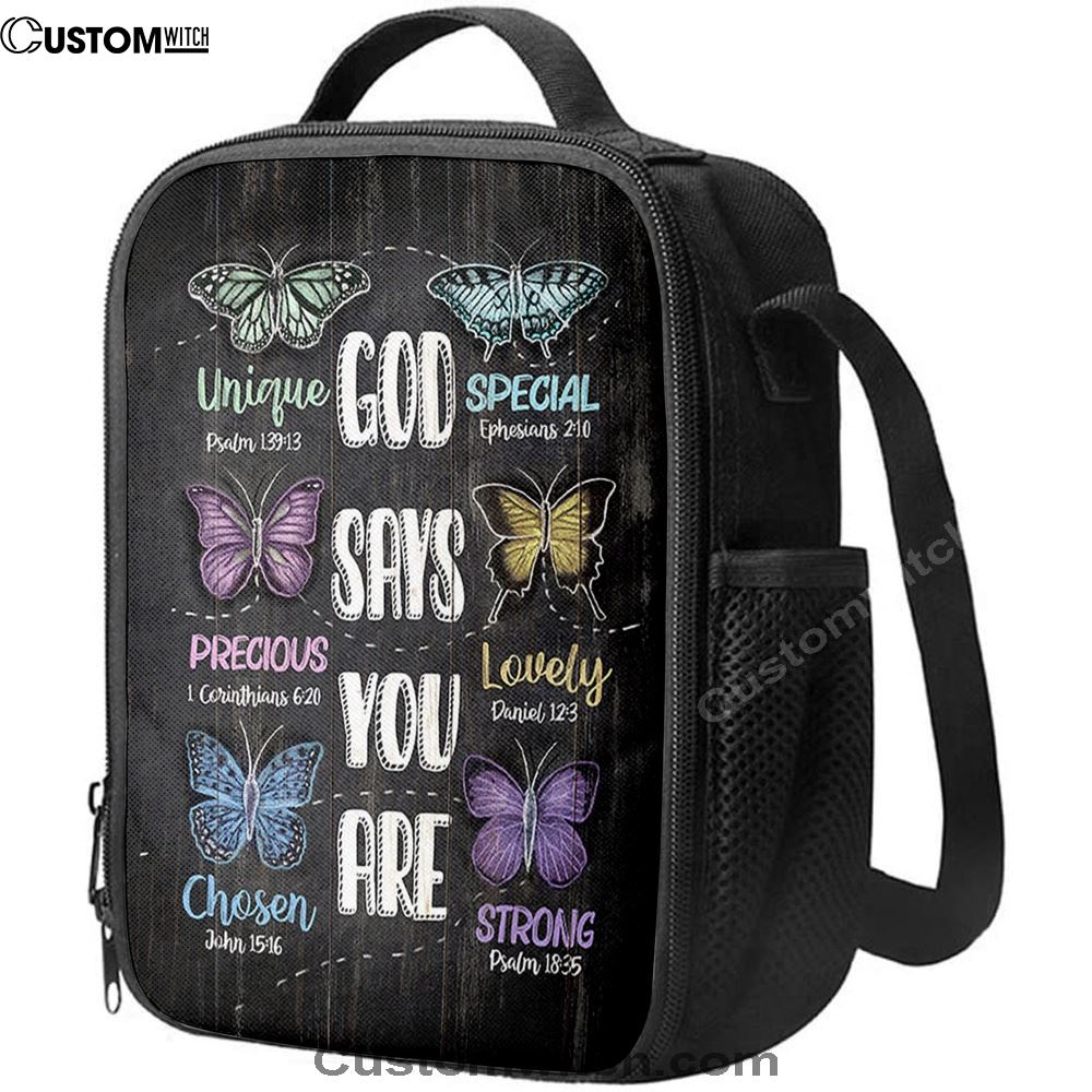 God Says You Are Lunch Bag, Christian Lunch Bag, Religious Lunch Box For School, Picnic