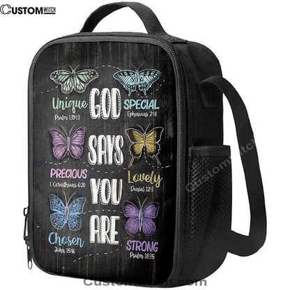 God Says You Are Lunch Bag, Christian Lunch Bag, Religious Lunch Box For School, Picnic