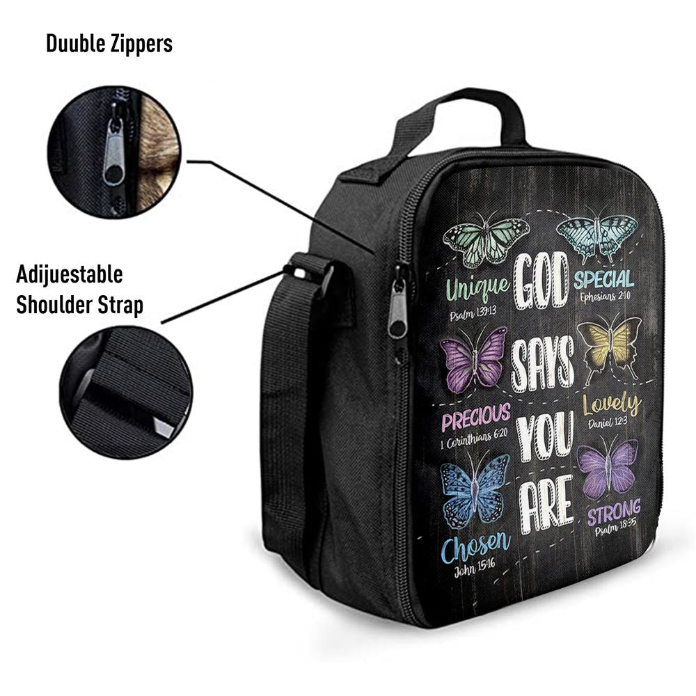 God Says You Are Lunch Bag, Christian Lunch Bag, Religious Lunch Box For School, Picnic