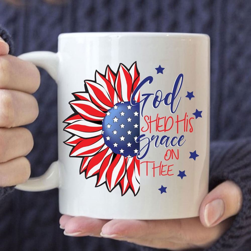 God Shed His Grace On Thee Coffee Mug, Christian Mug, Bible Mug, Faith Gift, Encouragement Gift