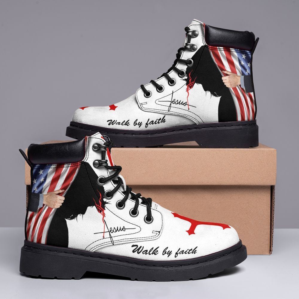 Devotion Boot God Walk By Faith Boots, Christian Lifestyle Boots, Bible Verse Boots ...