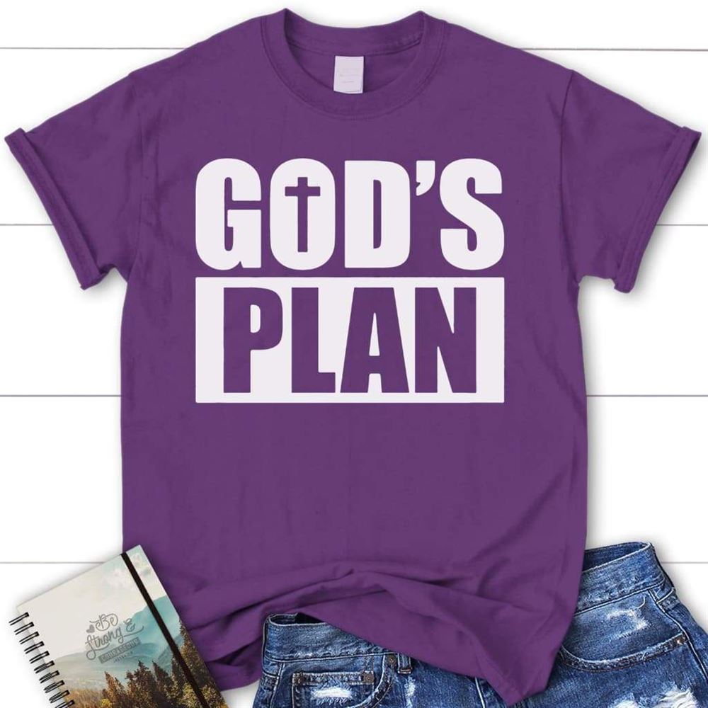 God's Plan Christian T Shirt, Blessed T Shirt, Bible T shirt, T shirt Women