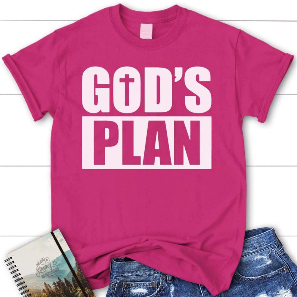 God's Plan Christian T Shirt, Blessed T Shirt, Bible T shirt, T shirt Women