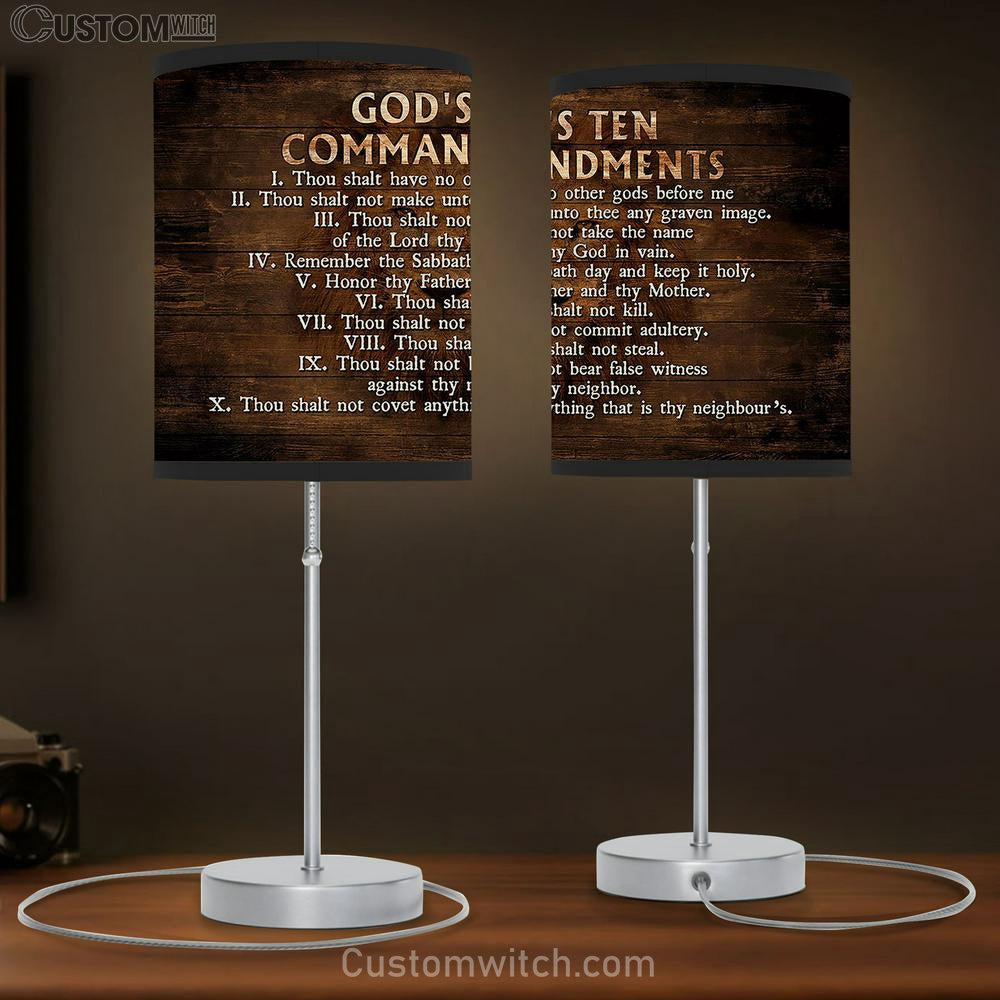 God's Ten Commandments Lamb Gift Table Lamb - Christian Lamb Gift - Religious Art
