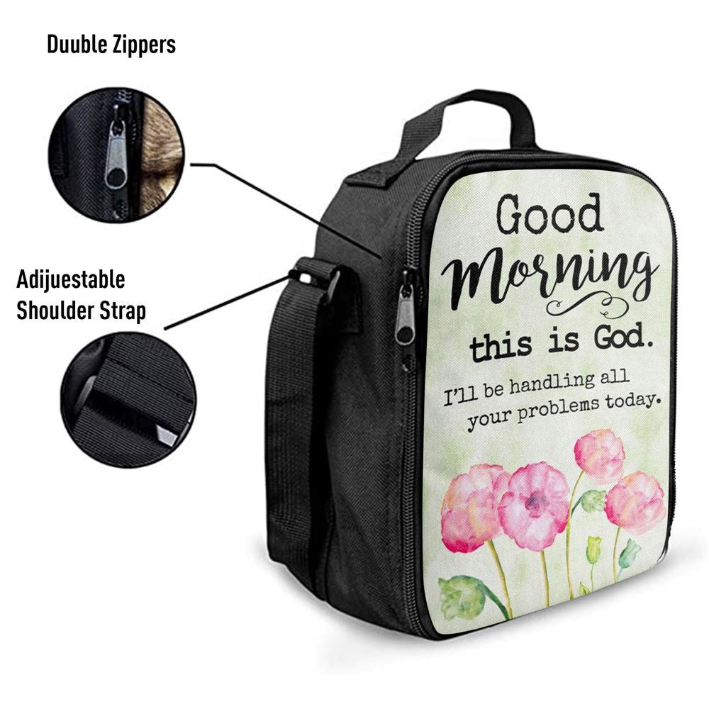 Good Morning This Is God Lunch Bag, Christian Lunch Bag, Religious Lunch Box For School, Picnic