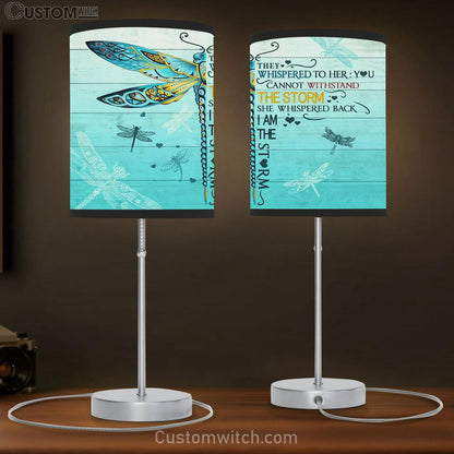 Gorgeous Dragonfly I Am The Storm Table Lamb