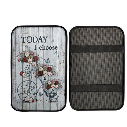 Gorgeous Roses Today I Choose Joy Car Armrest Pad, Christ Car Armrest Accessories