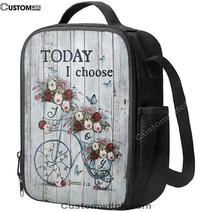 Gorgeous Roses Today I Choose Joy Lunch Bag, Christian Lunch Bag, Religious Lunch Box For School, Picnic