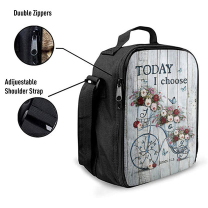 Gorgeous Roses Today I Choose Joy Lunch Bag, Christian Lunch Bag, Religious Lunch Box For School, Picnic